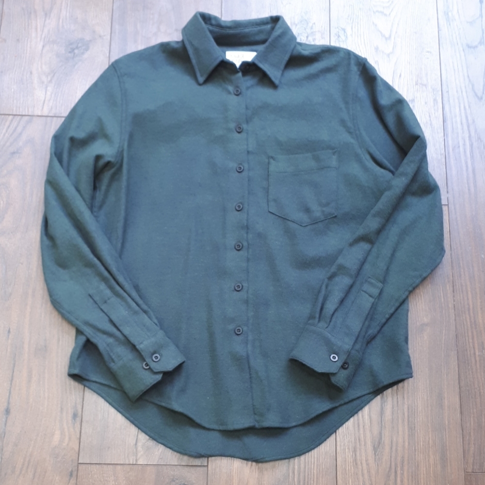 Women's Green Button Down Shirt